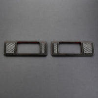 2 Pieces Rear Air Outlet Trim Cover Shiny Vent Outlet Molding Trim Car Accessory