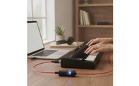 Plug and Play USB to MIDI Cable 2m USB to MIDI Adapter Bus Powered Built-in Driver for Music Producers, Musicians, Home Studio, Recording, Keyboard Practice
