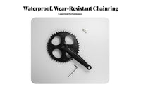 Single Speed Crankset Pant Leg Protection Chainring Guard Single Chainring Crankset Wear Resistant Bike Crank Limb Set