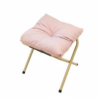 Multi-Purpose Upholstered Footstool space-efficient Size Footrest Space-Saving Small Stool Stable Support for Office Workers, Students, Seniors, Living Room, Bedroom, Entryway