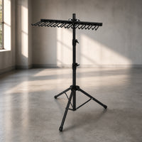 Drumstick Rack with Tripod Base Stable Drumstick Holder with Clamp Adjustable Musical Accessory for Drummers, Percussionists, Stage, Rehearsal Studio