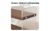 Multi-Tier Desk storage-spaceSaving Multilayered Desk Organizer Transparent View
