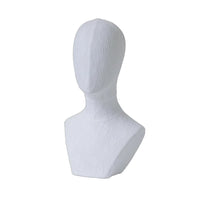 Mannequin Head Stand Elegant Design Textile Covered Head Form Stable Base