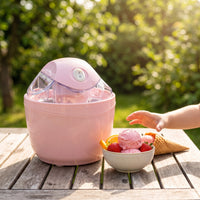 Ice Cream Machine Electric Countertop Ice Cream Machine Appliance Compact Homemade for Families, Kitchen, Home