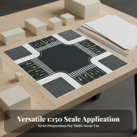 Model town Road Plate Easy to Use Sand Table Road Mat Modular Design model scene Street Surface for Hobbyists, Design Professionals, Architectural Models