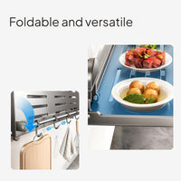 Foldable Suction Kitchen Organizer Rack Wall Mount
