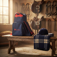 Multi Compartment Riding Bag Heavy Duty Equestrian Helmet Bag gearResistant for Travel, Stable