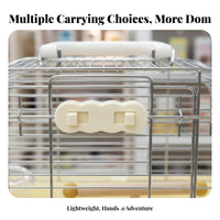 Sturdy Parrot Outing Enclosure See-Through View Portable Bird Travel Enclosure Ventilated Parrot Travel Carrier Easy to Clean for Car Trips, Outdoor Activities, Vet Visits, Shopping