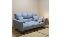 Two-Person Folding Sleeper Sofa Space-Saving Convertible Folding Sofa Bed Firm Foam Adjustable Sleeper Loveseat for Small Apartment Dwellers