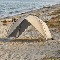 Beach Shelter Tent Portable Arch Tent Easy Carry Bag Coastal Shelter Canopy for Camping