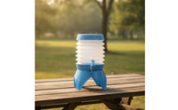 Portable Collapsible Water Container with Tap Space-Saving Water Container with Spigot Leakproof Lightweight for Campers, Travelers, Camping, Road Trips