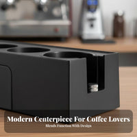 Espresso Tamping Station Organizer Removable Insert Espresso Tamping Station Coffee Tamper Holder Multipurpose Coffee