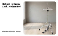 Tripod Base Hi-Hat Stand Anti-Slip Rubber Feet Hi-Hat Cymbal Stand Chrome Finish Drum Hardware Black Foot Pedal