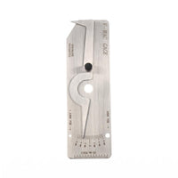 Welding Measuring Tool Stainless Steel Weld Bead Gauge Easy Read Height Difference Gauge for Metalworkers, Workshop