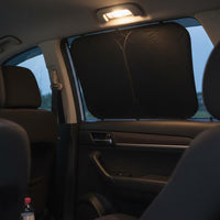 Protection Custom Fit Windshield Sunshade Long-Lasting Memory Frame Foldable Car Window Screen Compact Design Automotive Heat Guard Odorless Material for Babies, Camping