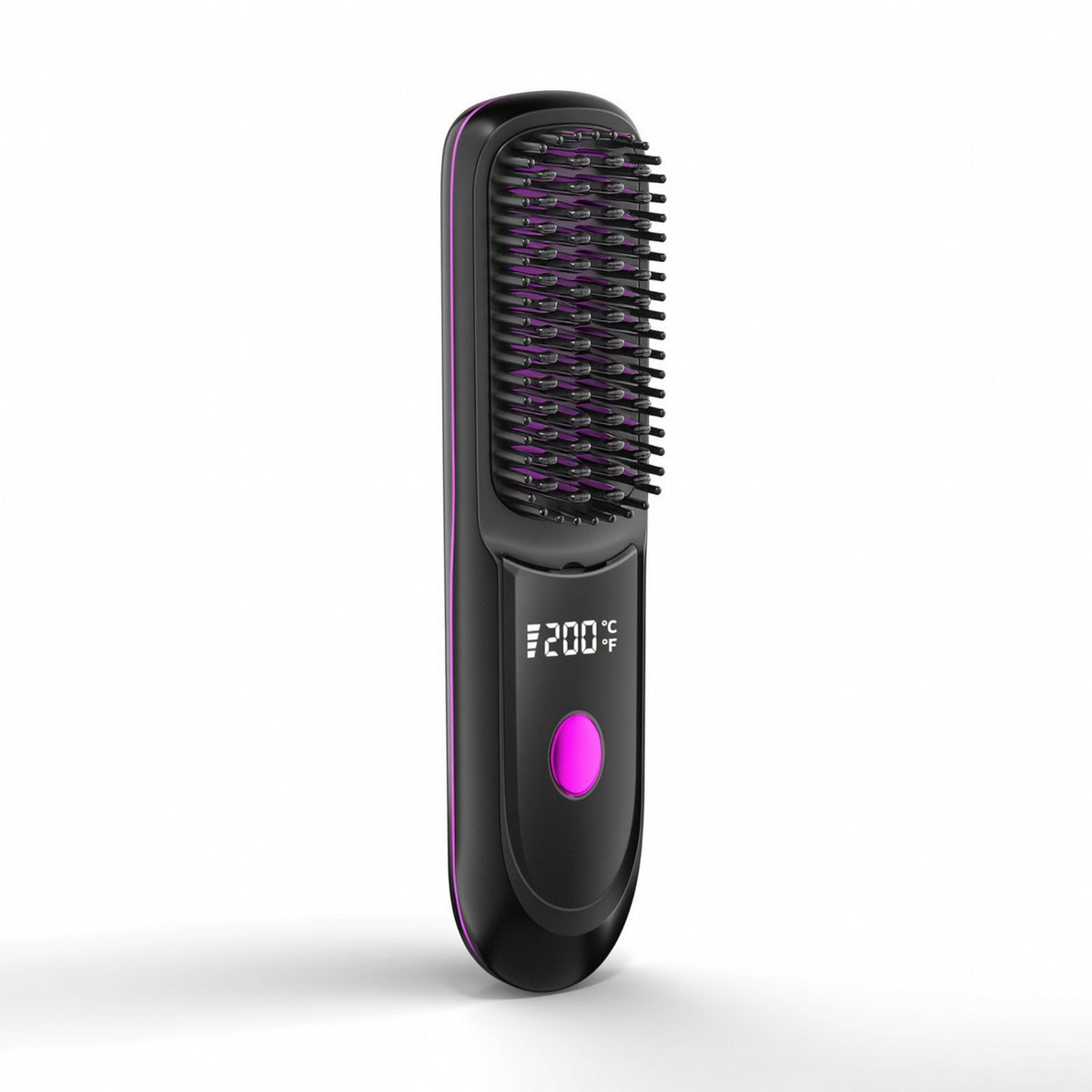 Cordless Straightening Comb Rechargeable Straightener Comb Portable Hair Straightening Brush Compact for Travelers