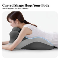 Multifunctional Face down Reading Pillow Breathable Material Face down Pillow Washable Cover for Lounging, Bed