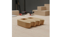 3-Hole Cue Rest Space-Saving Beech Wood Cue Simple Setup Construction Holder