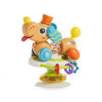 Suction Cup Toy Rotating High Chair Toy Developmental Compact for Babies, Tabletop, Travel