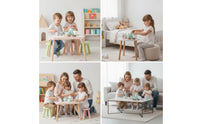 Wooden Tea Set Child Centered Toy Tea Set with Tray Educational for Kids, Playroom