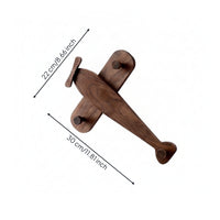 Airplane Coat Hook Space-Saving Airplane Wall Hook Streamlined Coat Rack with Pegs for Entryway, Bedroom