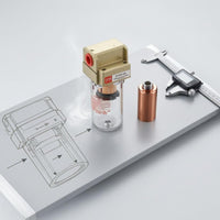 Air Source Processor Regulator 1/4 Thread Air Source Processor Pneumatic Pressure Regulator Inlet and Outlet Ports