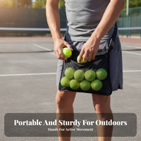 Tennis Ball Waist Bag Portable Tennis Ball Waist Pouch Multifunctional for Coaches, Women, Golf, Outdoor, Travel