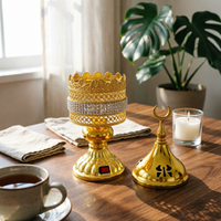 Metal Electric Incense Burner Decorative Electric Incense Burner Flameless for Living Room