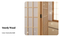 Foldable Shoji Screen Japanese design Shoji Panel separater Lattice Pattern Folding Partition Freestanding for Interior Designers, Business Owners, Photo Studio, Living Room, Bedroom, Restaurant