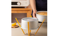 Space-Saving Chiffon Cake Cooling Rack Heat-Resistant Collapsible Cooling Rack Long-Lasting for Home Bakers