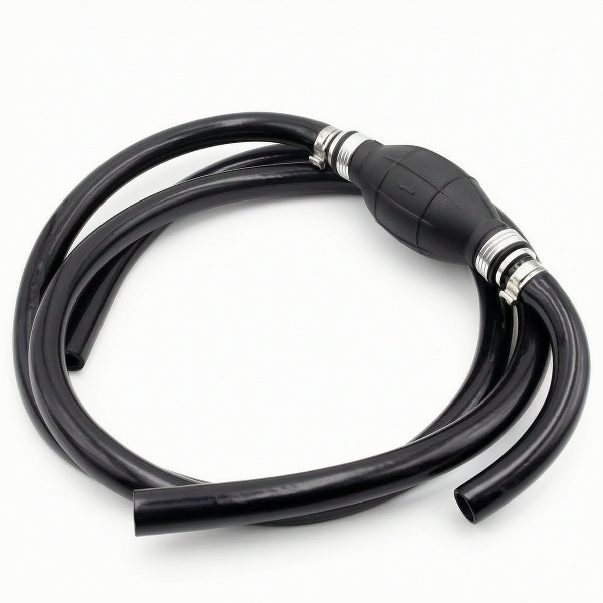 Inline Fuel Line Assembly with Hand Bulb Primer Pump Ethanol Compatible Fuel Hose Assembly with Hand Primer Pump Low Permeation Lightweight for Boats