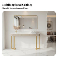 Sintered Stsingle Top Narrow Console Table Modern design Narrow Entryway Stand Light Luxury Accent Furniture Slim silhouette for Homeowners, Apartment Dwellers, Renters, Foyer, Hallway, Living Room, Bedroom