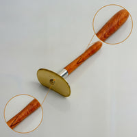Brass Gua Sha Scraper with Wooden Handle Long-Lasting Scraper with Wooden Handle Hygienic Metal Gua Sha Board Portable for Adults