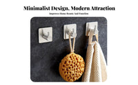 Stainless Steel Sticky Hook No Required Wall Hook Rustproof Drill Wall Hanger for Homeowners, Students