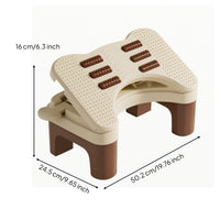 Under Desk Footrest with Massage Rollers Adjustable Under-Desk Footrest Ergonomic Footstool Comfortable Ergonomic Foot Stool