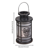 Halloween Lantern Gothic Lantern with Hanging Loop Lanterns Decorative Indoor for Party Hosts, Haunted House, Home Decor