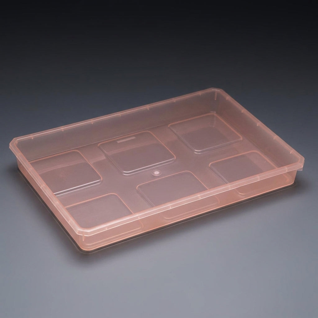 Plant Pots for House Plants and Flower Pots, Thickened Small Indoor Containers with Drainage Holes, Ribbed 10cm Pot Set with a Plant Tray, Clear