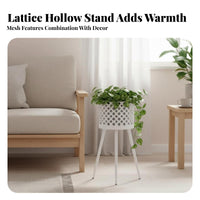 Single Pot Floor Stand Nordic aesthetic Plant Holder Decorative for Balcony, Bedroom
