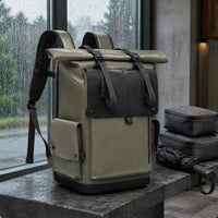Travel Backpack Multi-Compartment Expandable Roll-Closure Rucksack Backpack Padded Laptop Compartment Expandable Roll-Closure Rucksack