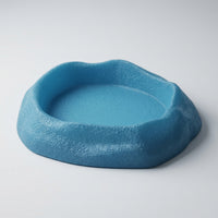 Stackable Reptile Bowls and Tortoise Water Bowl Set, Reptile Accessories for Leopard Geckos and Hermit, Textured Food Dish, 2 Pack