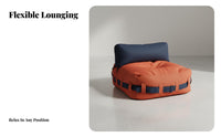 Space-Saving Teardrop Bean Bag Chair stylish aesthetic Floor Sofa No Assembly Required Indoor Furniture Lightweight for Adults, Teens, Students, Bedroom, Balcony, Living Room, perusing corner