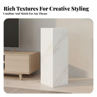 Marble-Top Plinth Luxury Aesthetic Unattachedstanding Object Plinth Elegant Design Multipurpose for Event Planners, Showroom