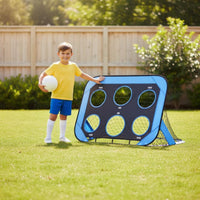 Easy Setup Kids Soccer Training Net Sturdy Foldable Football Goal for Practice