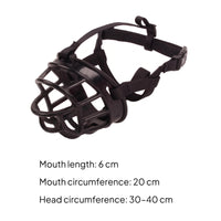 Adjustable Dog Muzzle Soft Plastic Dog Muzzle Breathable for Walking