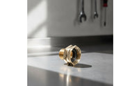 Hose Fitting with Washer Brass Hose Adapter Pipe Adapter Leak Proof Corrosion Resistant for Gardeners, Garden, Irrigation