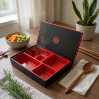 Japanese Bento Lunch Box Heat-Resistant Compartment Tray Melamine Liner