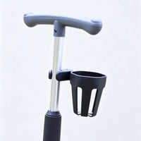 Slotted Stroller Cup Holder Cylindrical Cycle Cup Holder Black Child Transport Accessory PP