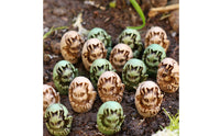 20 Pieces Top Dressing Vintage-Look Mini Dragon Figurine Double Hued Garden Decor