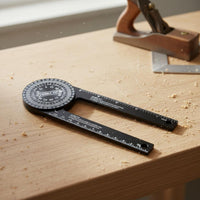 360 Degree Angle Gauge High Hardness Aluminum Miter Saw Angle Measurer for DIY Enthusiasts