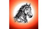 Horse Head Wall Decor Thin Iron Horse Decor Head Decor Long-Lasting Metal